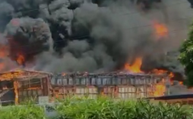 Massive Fire At Wedding Pandal In Delhi, 12 Fire Engines At Spot