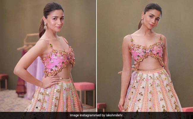 Alia Bhatt's Butterfly Blouse And Tulle <i>Lehenga</i> Is A Modern Twist To Ethnic Wear