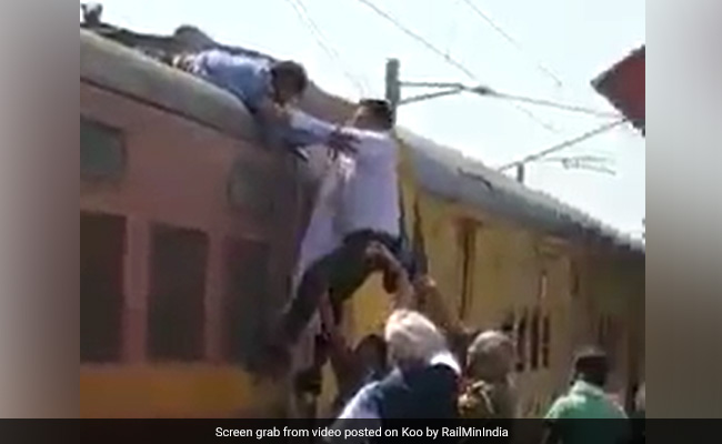 Caught On Camera: Man Tries To Kill Himself, Rescued By Railway Staff