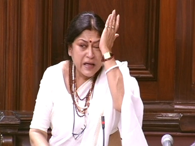 BJP's Roopa Ganguly Breaks Down In Parliament Over Bengal Killings