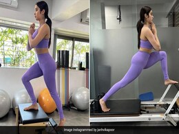 Janhvi Kapoor Looks 'Very Peri' Sporty In Her Monochrome Workout Look Janhvi Kapoor Looks 'Very Peri' Sporty In Her Monochrome Workout Look