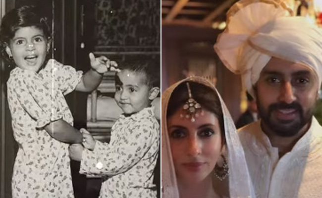 On Shweta Bachchan's Birthday, Epic Throwbacks From Brother Abhishek. Her Reaction