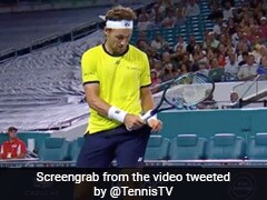 Watch: Tennis Star's Pocket Trick Leaves Miami Open Audience In Awe