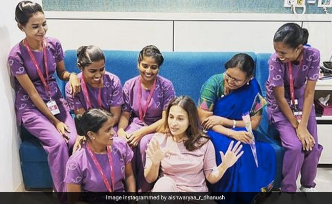 Aishwarya Rajinikanth Celebrates Women's Day With "The Lovely Set Of Nurses" Who Are Taking Care Of Her