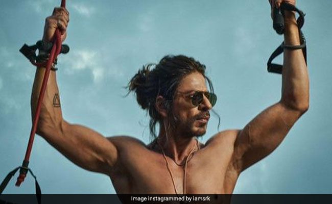 Shah Rukh Khan Responds To <i>"Thoda Ruk"</i> Trend With Official Glimpse Of <i>Pathaan</i> Abs
