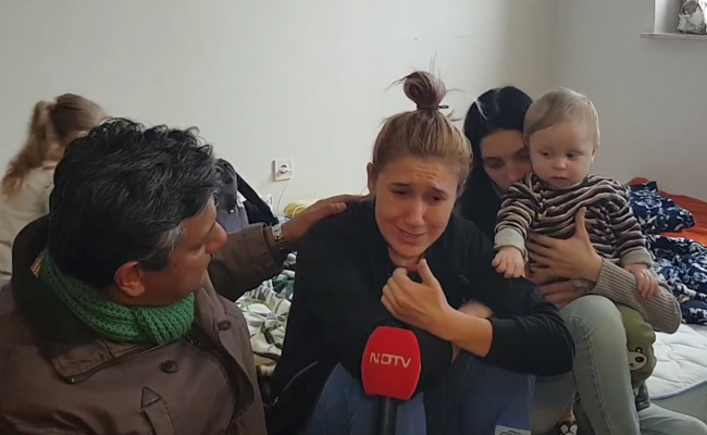 Video: Ukraine की महिला का छलका दर्द, NDTV से कहा, "पति युद्ध में शामिल होने गए हैं"
