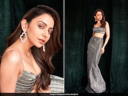 "All That Glitters Can Sometimes Be Silver" Or Rakul Preet Singh In A Metallic Co-Ord Set "All That Glitters Can Sometimes Be Silver" Or Rakul Preet Singh In A Metallic Co-Ord Set