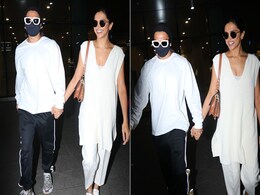 Ranveer Singh And Deepika Padukone's Latest Airport Look Is Casually Chic As Ever Ranveer Singh And Deepika Padukone's Latest Airport Look Is Casually Chic As Ever