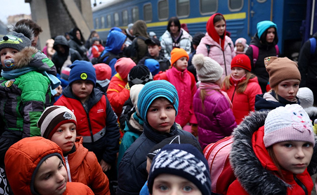 The Long Journey To Safety For Toddlers, Teenagers From Ukraine Orphanage