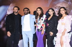 Rohit Shetty Joined Ajay, Rakul Preet At <i>Runway 34</i> Trailer Launch Rohit Shetty Joined Ajay, Rakul Preet At <i>Runway 34</i> Trailer Launch