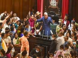 High Drama In Bengal Assembly As Governor Tables Speech Amid BJP Protest High Drama In Bengal Assembly As Governor Tables Speech Amid BJP Protest