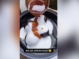 Food Blogger's Approval Of Gulab Jamun Chaat Has Desi Viewers Surprised