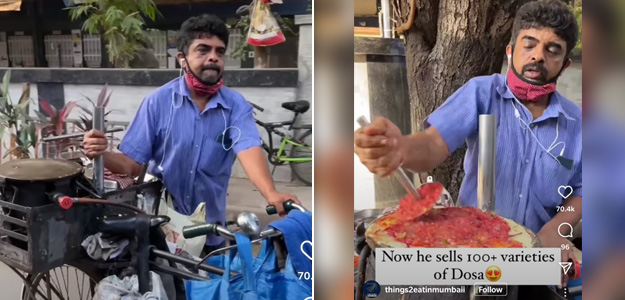 Watch: Mumbai Man Selling 100 And More Varieties Of Dosa On A Cycle Has The Attention Of Internet