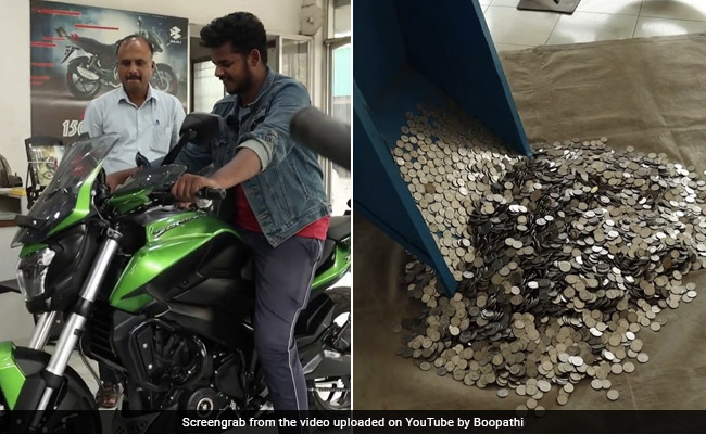 Tamil Nadu Man Uses 1-Rupee Coins To Pay For His Dream Bike, Worth Rs 2.6 Lakh