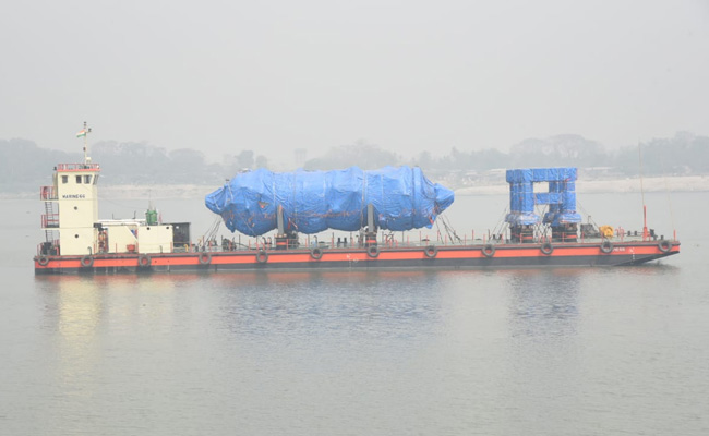 Longest Vessel Ever To Sail On River Brahmaputra Anchors At Guwahati
