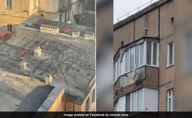 Symbols Appear On Ukrainian Buildings, Targeted Russian Attack Feared