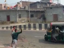 Watch: Holi Water Balloon Impact Crashes Auto On UP Road Watch: Holi Water Balloon Impact Crashes Auto On UP Road