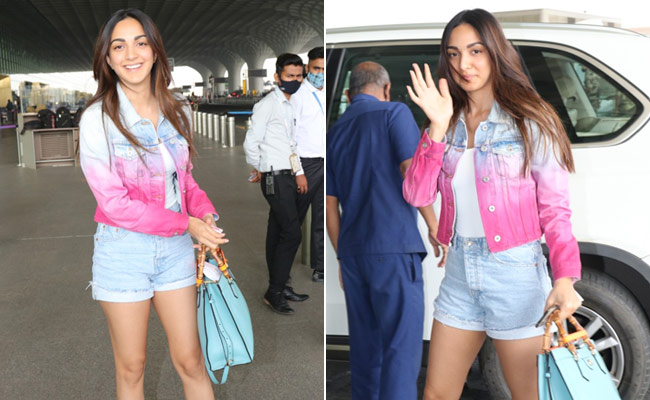 Kiara Advani In A Colourful Denim Jacket Suggests That Holi Is Not Too Far Away