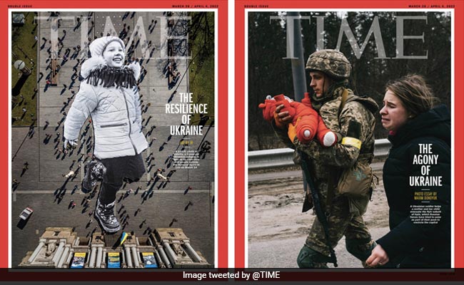 Time Magazine's Ukraine War Covers Highlight "Resilience, Agony"