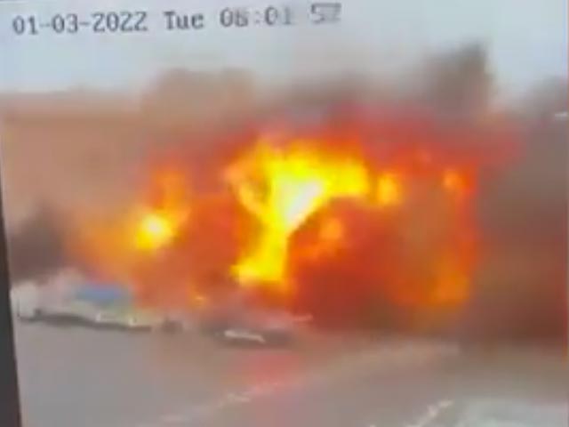 Russian Missiles Hit Administration Building, Residential Area In Kharkiv