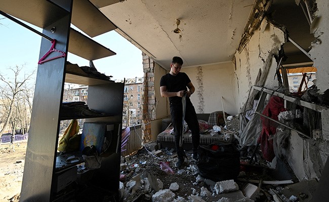 "My Sister Was Nearly Killed": Shelling On Kyiv Apartment Block Injures 5