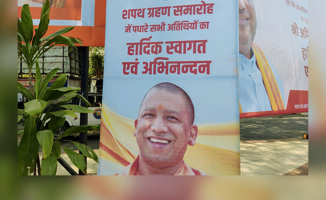 Prayers At Temples, Bulldozers' "Aarti' In UP Ahead Of Yogi Adityanath Oath
