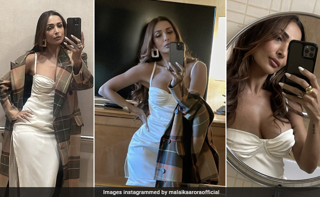 Malaika Arora's Mirror Selfie In A White Dress Offers The Dose Of Glam Our Monday Needs