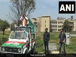 Video: UP Candidate Keeps Watch On EVM Strongroom Using Binoculars Video: UP Candidate Keeps Watch On EVM Strongroom Using Binoculars