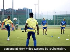 Watch: MS Dhoni, Others Play "Footvolley" During CSK Training Session