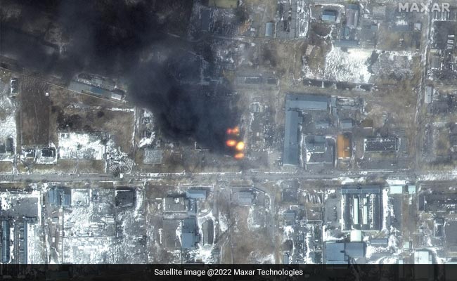 Satellite Pics Show Fires, Severe Damage To Residential Buildings In Ukraine's Mariupol