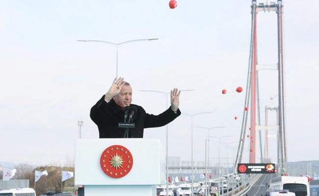 World's Longest Suspension Bridge Inaugurated In Turkey