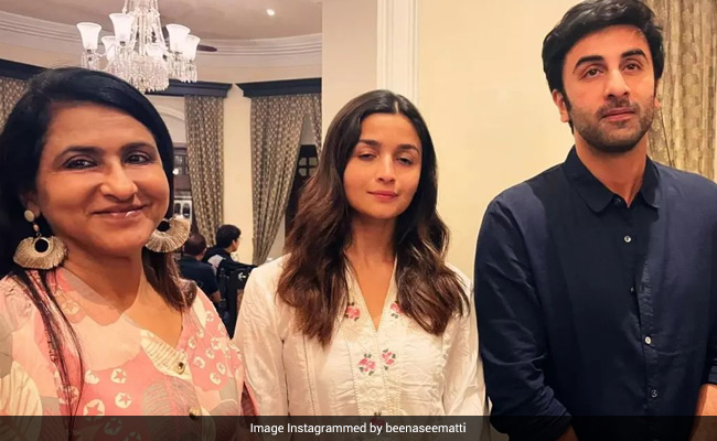 Alia Bhatt And Ranbir Kapoor Pose For Picture With Designer Beena Kannan. Fans Say, "Wedding Shopping"