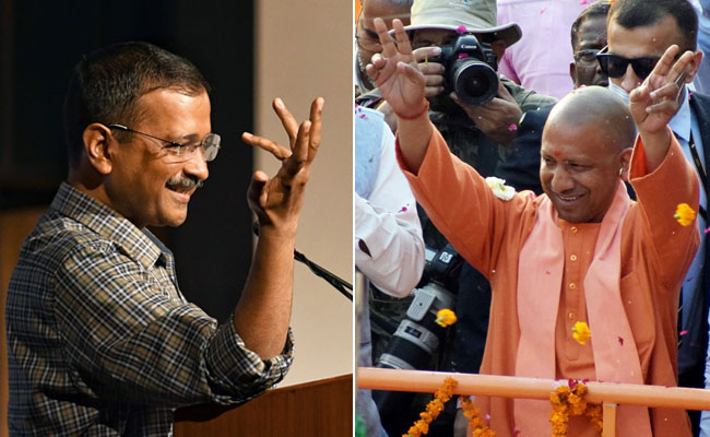 अलग-अलग नायकों के सहारे पंजाब में AAP और यूपी में BJP