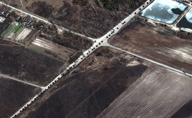 US Says Unclear If Russia's 40-Mile Convoy Headed To Kyiv Exists Anymore