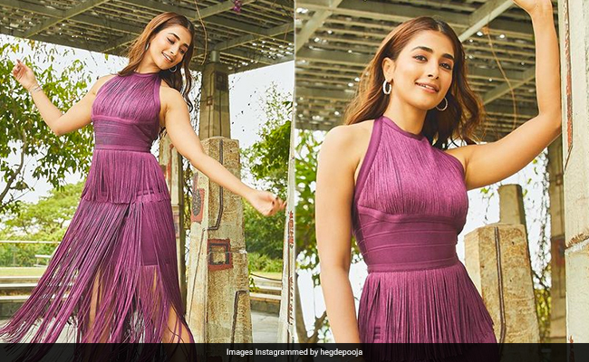 Pooja Hegde Looks Truly 'Taupe' Notch In Her Fringed Dress