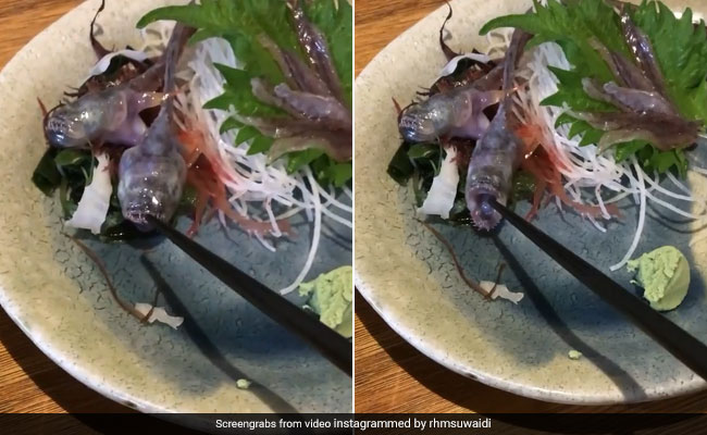 खाने जा रहा था शख्स, तभी जिंदा हो गई प्लेट में रखी मछली और खोल दिया मुंह, Video देख हैरान रह जाएंगे आप