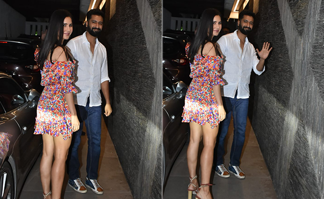 Vicky Kaushal's Breezy White Shirt And Katrina Kaif's Printed Dress Signals Sensational Spring Style