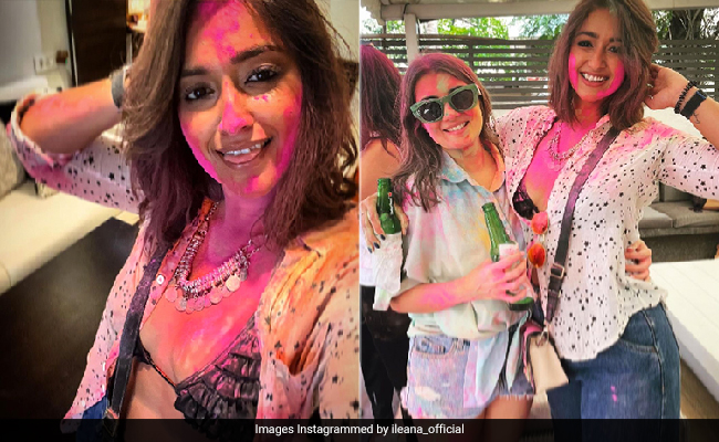 Seems Like Ileana D'Cruz Looked Pretty Darn Cool When Decked Up For Holi Celebrations