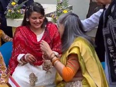 Pics: Shahid Kapoor, Mira Rajput Pose At Sanah Kapur's Chooda Ceremony