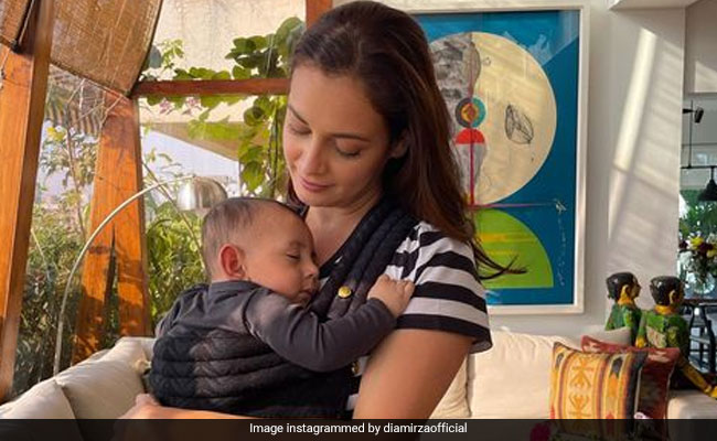 Dia Mirza And Son Avyaan Azaad In An Adorable Pic. That's It. That's The Post