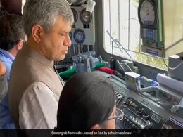 On Board Train, Minister Shares Video Of Anti-Collision Test By Railways On Board Train, Minister Shares Video Of Anti-Collision Test By Railways