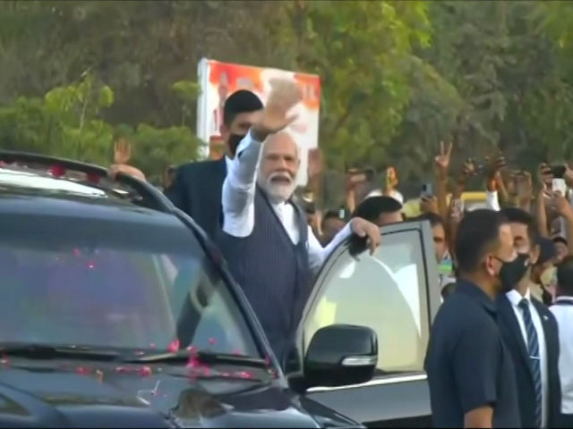 PM Modi Holds Mega Roadshow In Gujarat For Second Consecutive Day