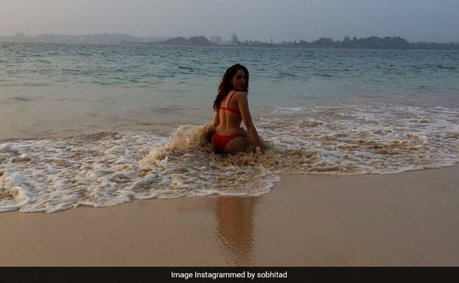 Sobhita Dhulipala In A Gorgeous Red Swimsuit Is Scorching Up The Seashore, <i>Baywatch</i> Style