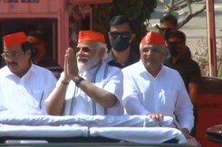 PM's Grand Roadshow In Gujarat After BJP's Stupendous Election Wins PM's Grand Roadshow In Gujarat After BJP's Stupendous Election Wins