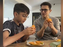 Aamir Khan Rings In Summer With Son Azad Rao Khan And Delicious Mangoes - See Post