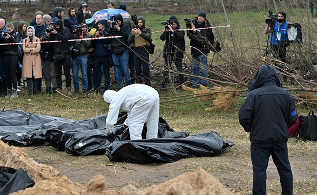 Ukraine Begins Excavation Of Mass Grave In Bucha