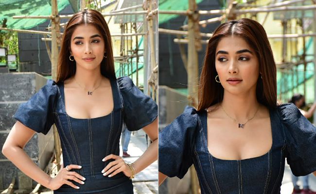 Pooja Hegde's Dark Denim Mini Dress Is Perfect For Those Who Can't Stay Away From Jeans In Summer