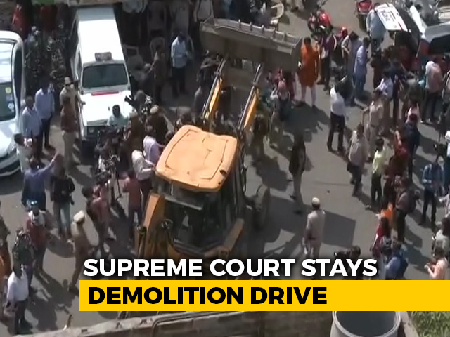 Supreme Court Halts Demolition Drive In Delhi's Violence-Hit Jahangirpuri