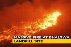 Massive Fire Breaks Out In Delhi Landfill Site Massive Fire Breaks Out In Delhi Landfill Site