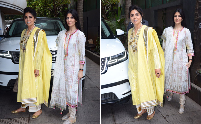 Easy Breezy Suits Are Totally Neetu And Riddhima Kapoor's Vibe For Ranbir Kapoor's <i>Haldi</i>